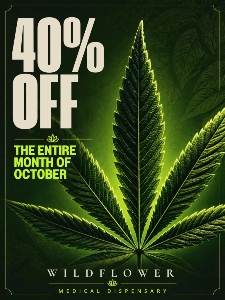 October Dispensary Sale Poster 40off